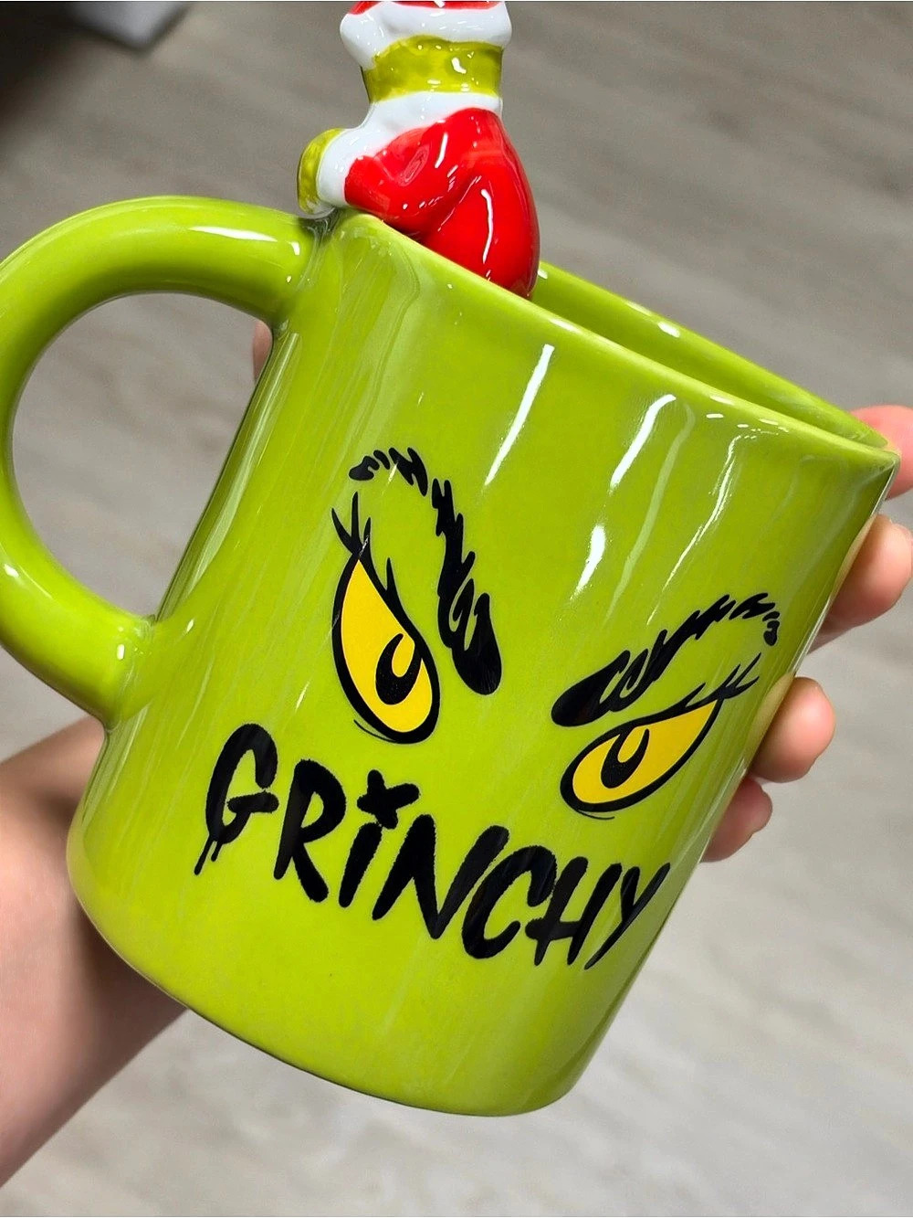 Dr. Seuss Grinch Christmas Mug in Green & Red